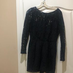 Black lace romper.